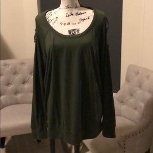 New Torrid army green sweatshirt